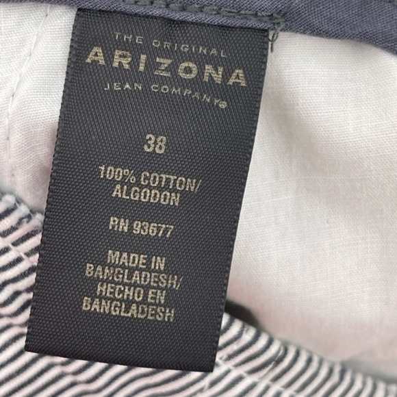 NWT Arizona Jeans Deck Shorts Blue Stripped size 38 - Picture 4 of 7